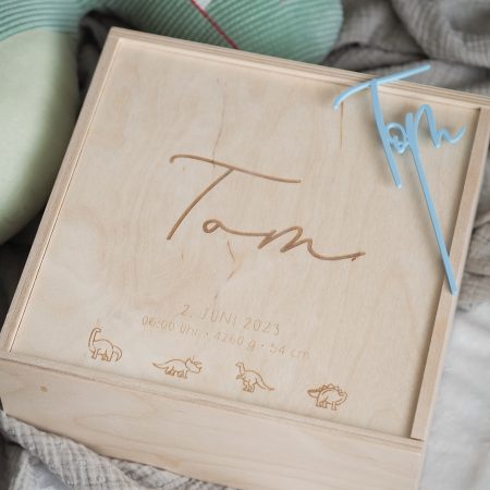 Erinnerungsbox Tiere personalisiert - Größe M