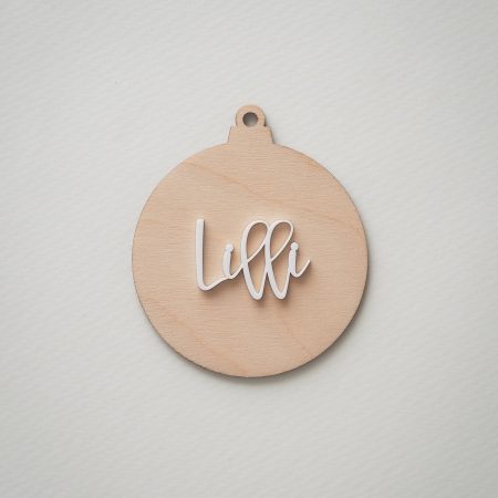 3D Weihnachtskugel personalisiert